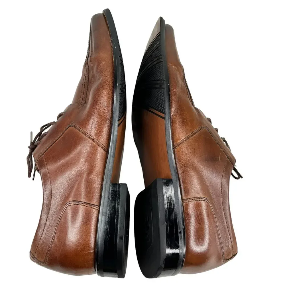 Stacy Adams Lace Up Dress Shoes Brown 15M